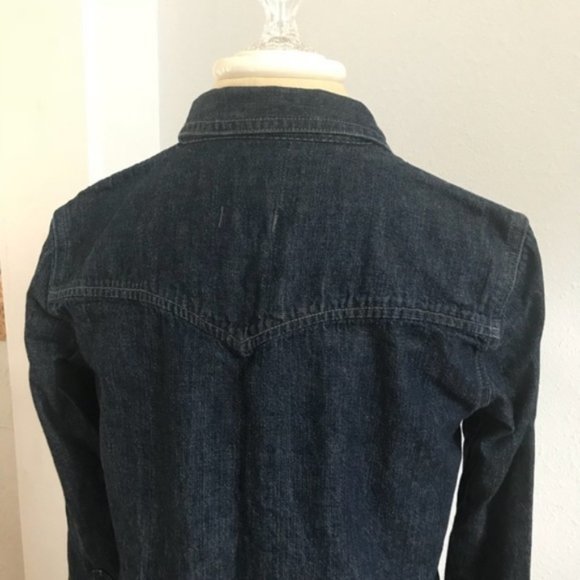 Madewell Shirt - Dark Denim Button Down Size S - Picture 6 of 8